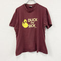 00s　STARWORLD　スターワールド　半袖プリントTシャツ　エロT　ヴィンテージ　ボルドー　Lサイズ　古着