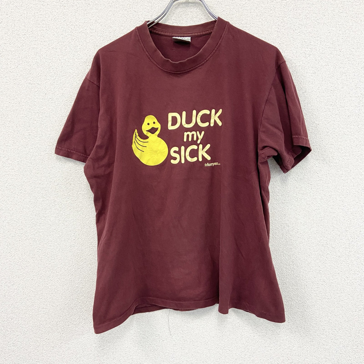 00s　STARWORLD　スターワールド　半袖プリントTシャツ　エロT　ヴィンテージ　ボルドー　Lサイズ　古着