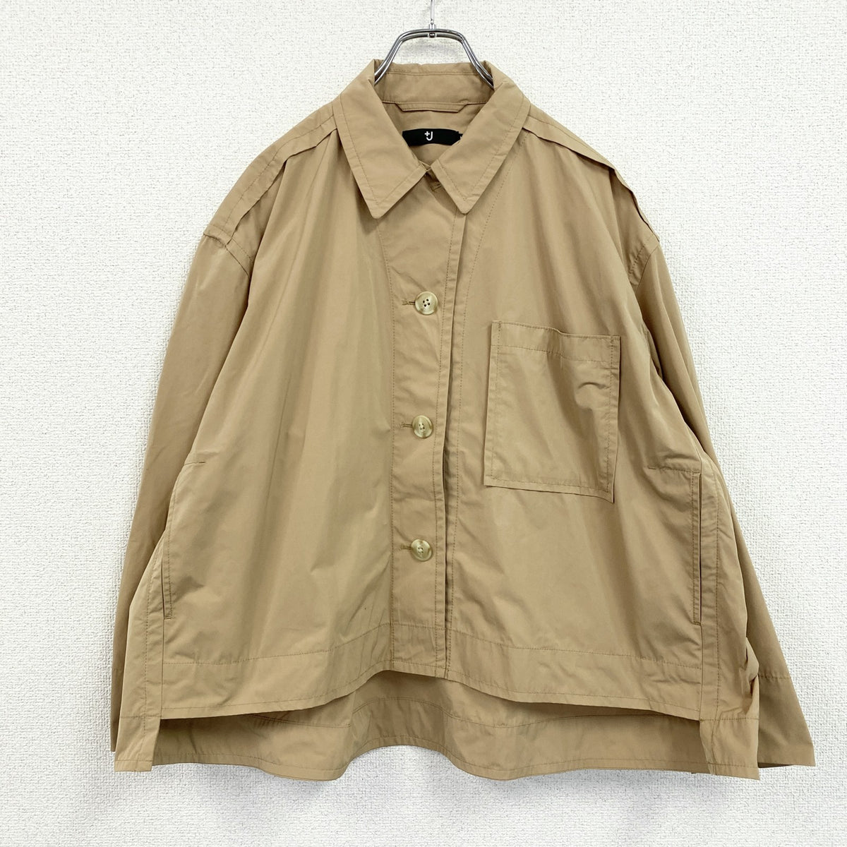 UNIQLO　ユニクロ　＋J　プラスジェイ　オーバーサイズライトジャケット　ベージュ　Mサイズ　古着
