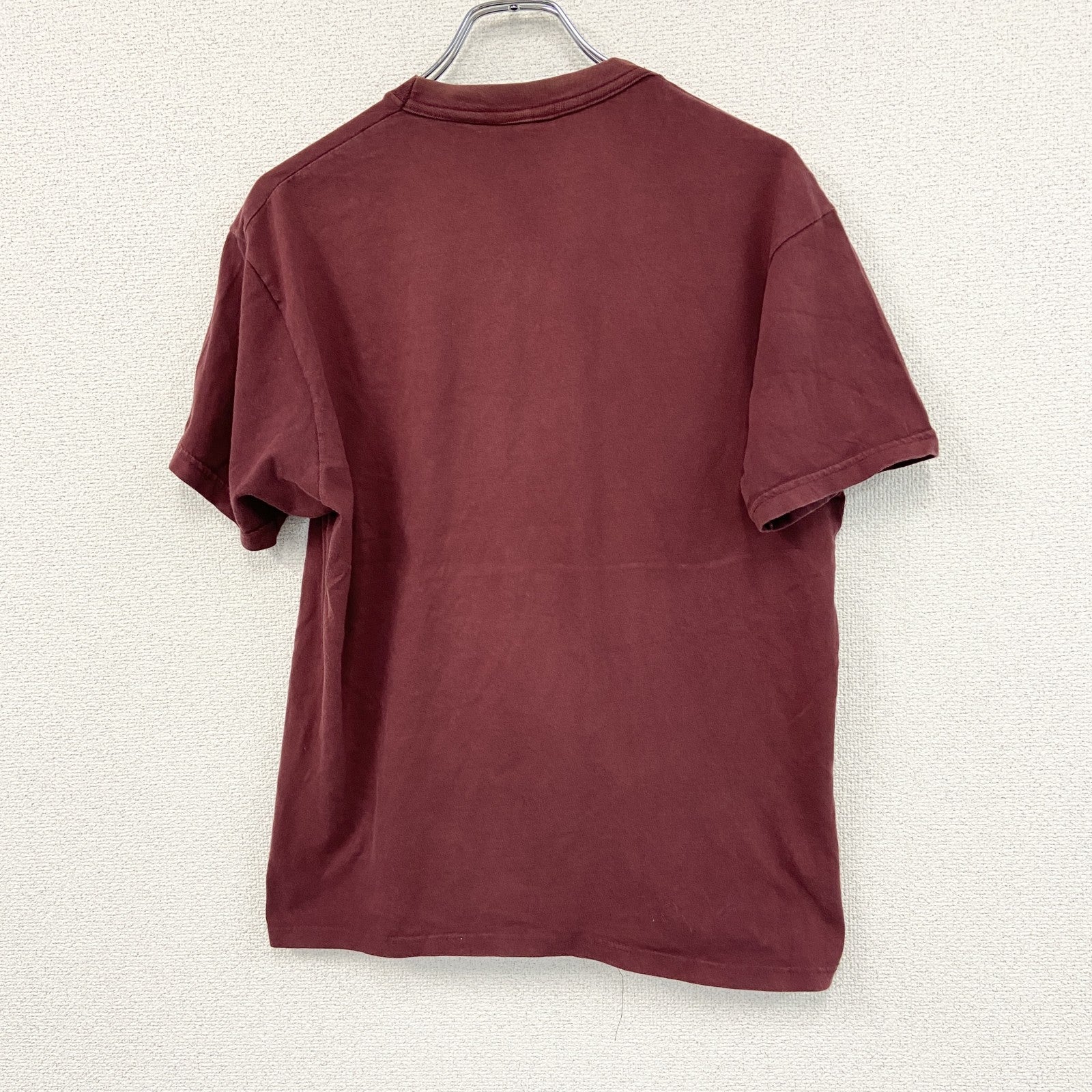 00s　STARWORLD　スターワールド　半袖プリントTシャツ　エロT　ヴィンテージ　ボルドー　Lサイズ　古着
