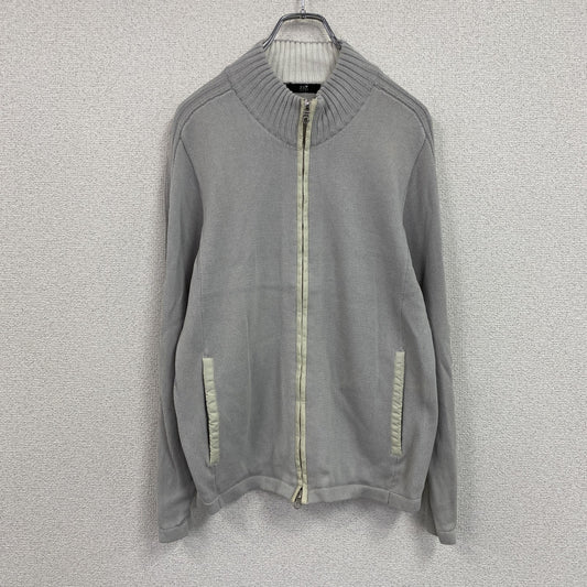 23区 HOMME　ジップアップコットンカーディガン　グレー　46サイズ
