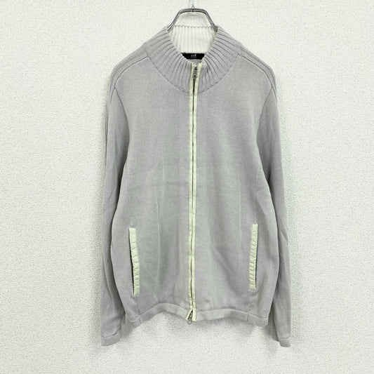 23区 HOMME　ジップアップコットンカーディガン　グレー　46サイズ