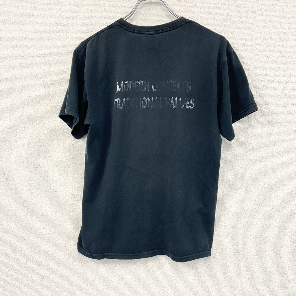 GILDAN　ギルダン　半袖プリントTシャツ　中國功夫　カンフー　漢字プリント　黒　ブラック　Mサイズ　古着