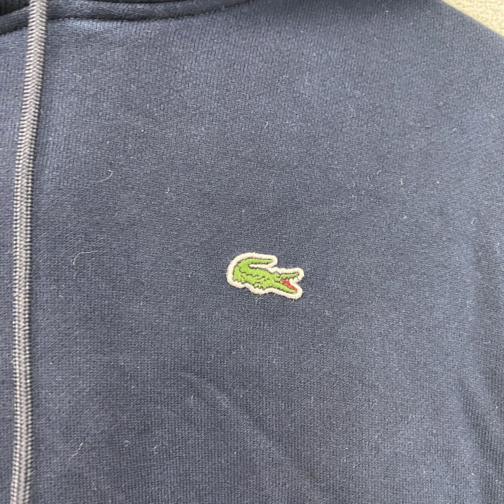 LACOSTE　ラコステ　スウェットパーカーワンピース　フーディー　紺　ネイビー　34サイズ　古着