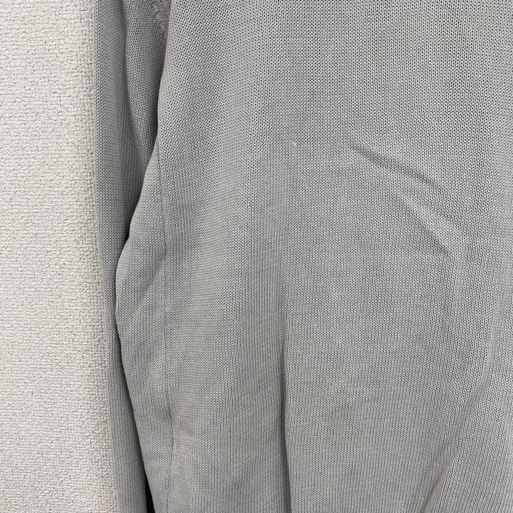 23区HOMME　ニジュウサンクオム　オンワード樫山　ジップアップコットンカーディガン　灰色　グレー　46サイズ　古着