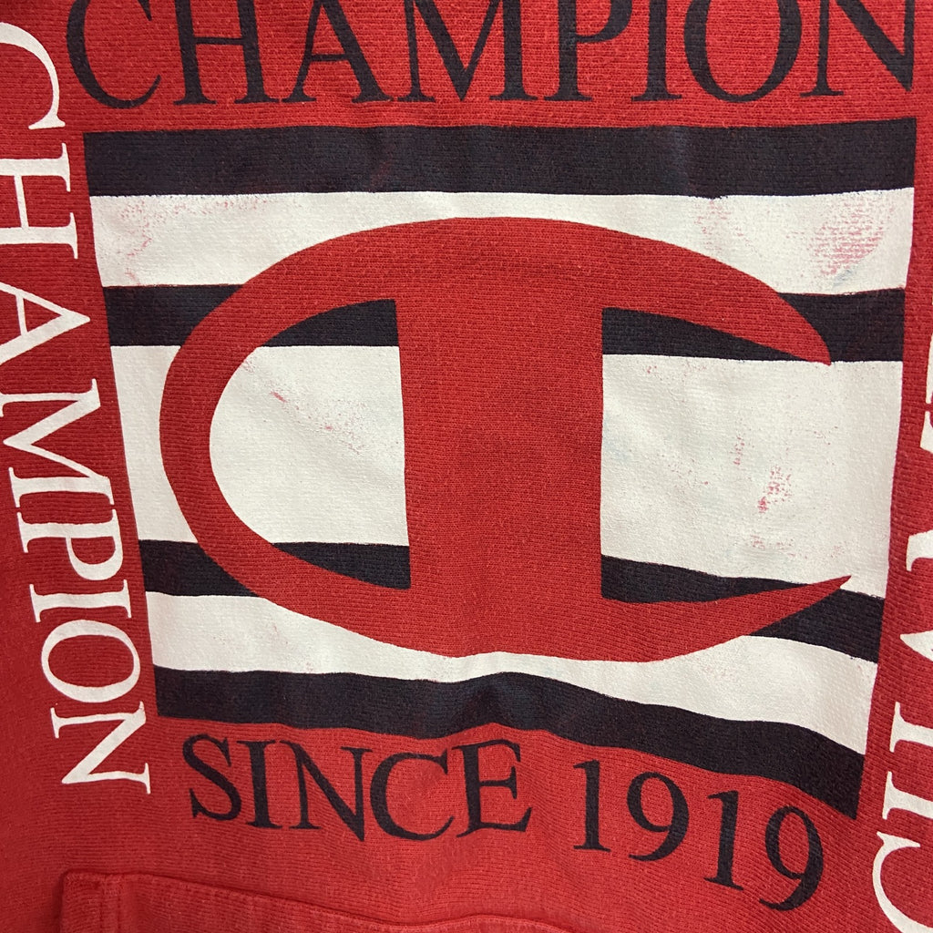 Champion　チャンピオン　リバースウィーブ　スウェットパーカー/フーディー　赤　レッド　Mサイズ トレーナー スウェットトップス フード付き 古着