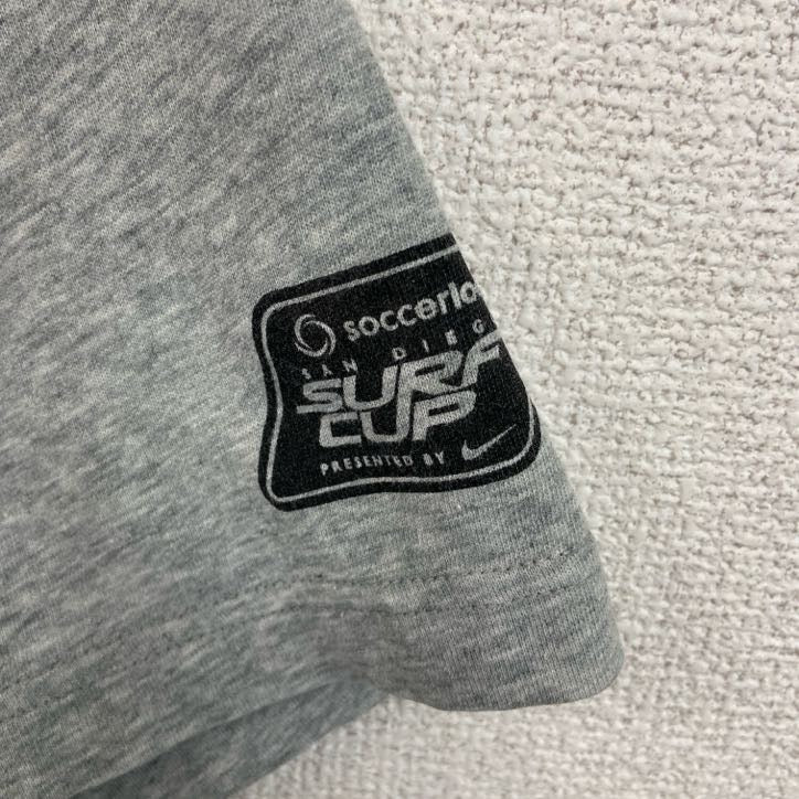 古着 used　NIKE　ナイキ　サーフカップ　半袖プリントTシャツ　サンディエゴ　ドライフィット　灰色　グレー　XLサイズ