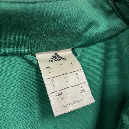 adidas　アディダス　トラックジャケット/ジャージ　デカロゴ　パフォーマンスロゴ　緑　グリーン　Lサイズ