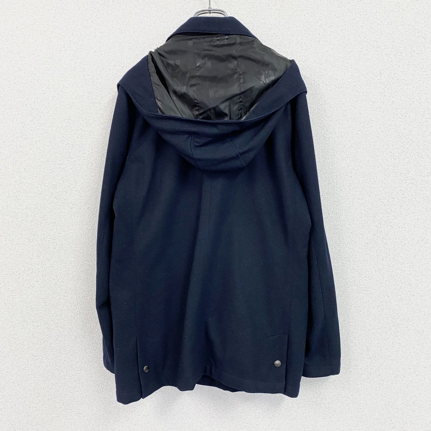 renoma HOMME　レノマオム　フーデッドコート　紺　ネイビー　Lサイズ