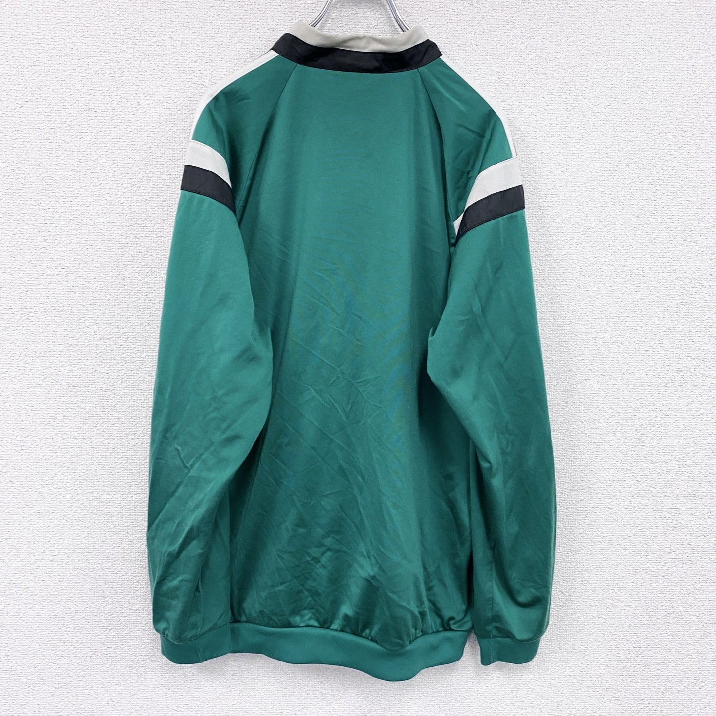 adidas　アディダス　トラックジャケット/ジャージ　デカロゴ　パフォーマンスロゴ　緑　グリーン　Lサイズ