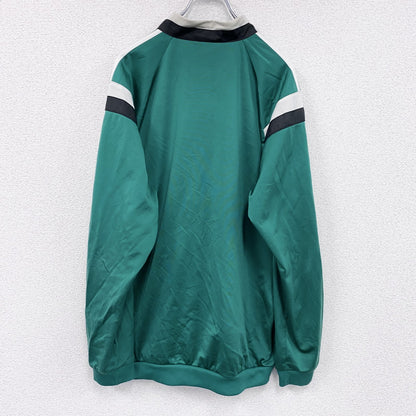 adidas　アディダス　トラックジャケット/ジャージ　デカロゴ　パフォーマンスロゴ　緑　グリーン　Lサイズ