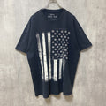 MOB INK　半袖プリントTシャツ　アメリカ　国旗　黒　ブラック　レトロデサイン　ビッグシルエット　XLサイズ　古着
