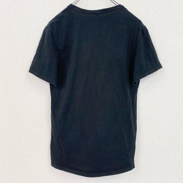 呪術廻線　半袖アニメプリントTシャツ　キャラクターデザイン　クルーネック　黒　ブラック　Sサイズ　古着