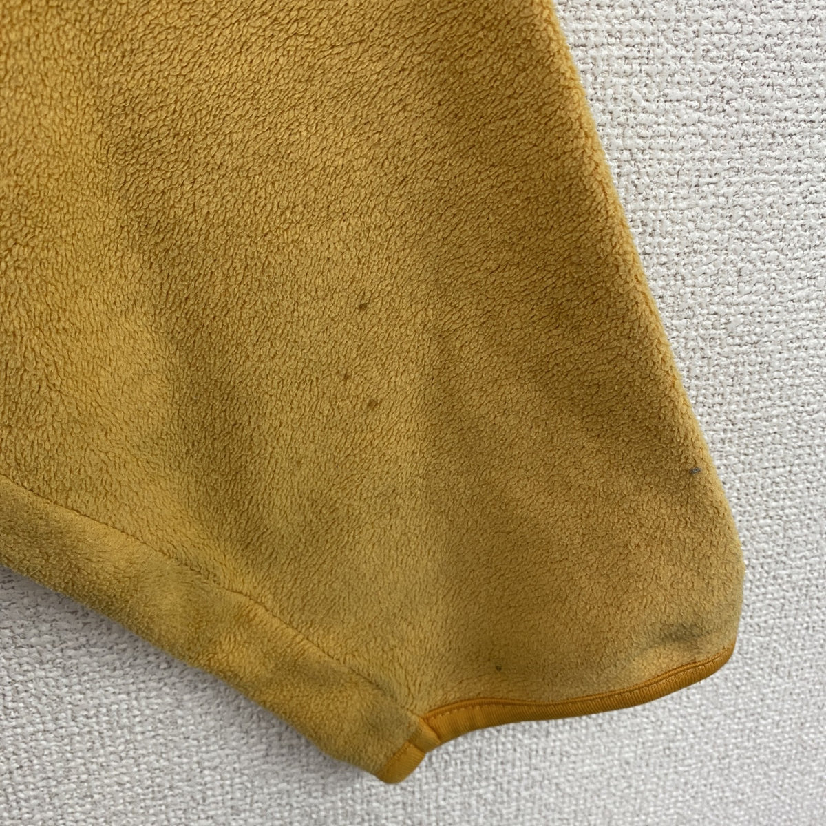 90s　OLD UNIQLO　オールドユニクロ　シンチラスナップTタイプ　ハーフジップフリースジャケット/ボアジャケット　イエロー　Lサイズ　　ヴィンテージ　古着