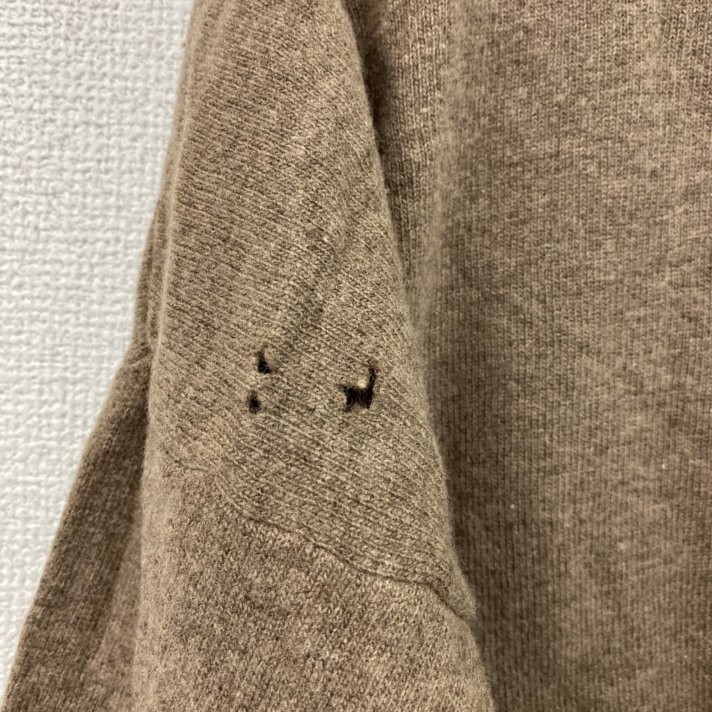 90s～　Kappa　カッパ　ウールニットセーター　ニットポロセーター　ヴィンテージ　茶色　ブラウン　Lサイズ　古着