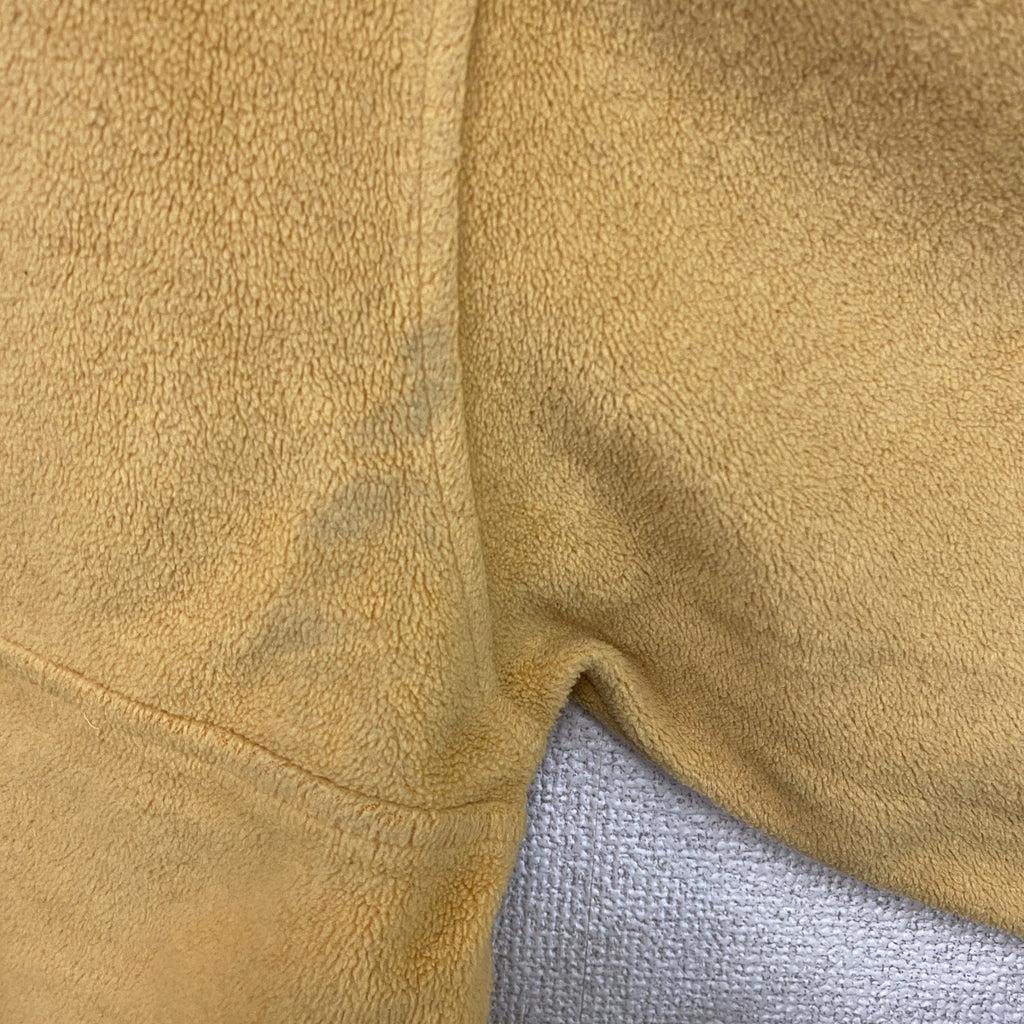 90s　OLD UNIQLO　オールドユニクロ　シンチラスナップTタイプ　ハーフジップフリースジャケット/ボアジャケット　イエロー　Lサイズ　　ヴィンテージ　古着