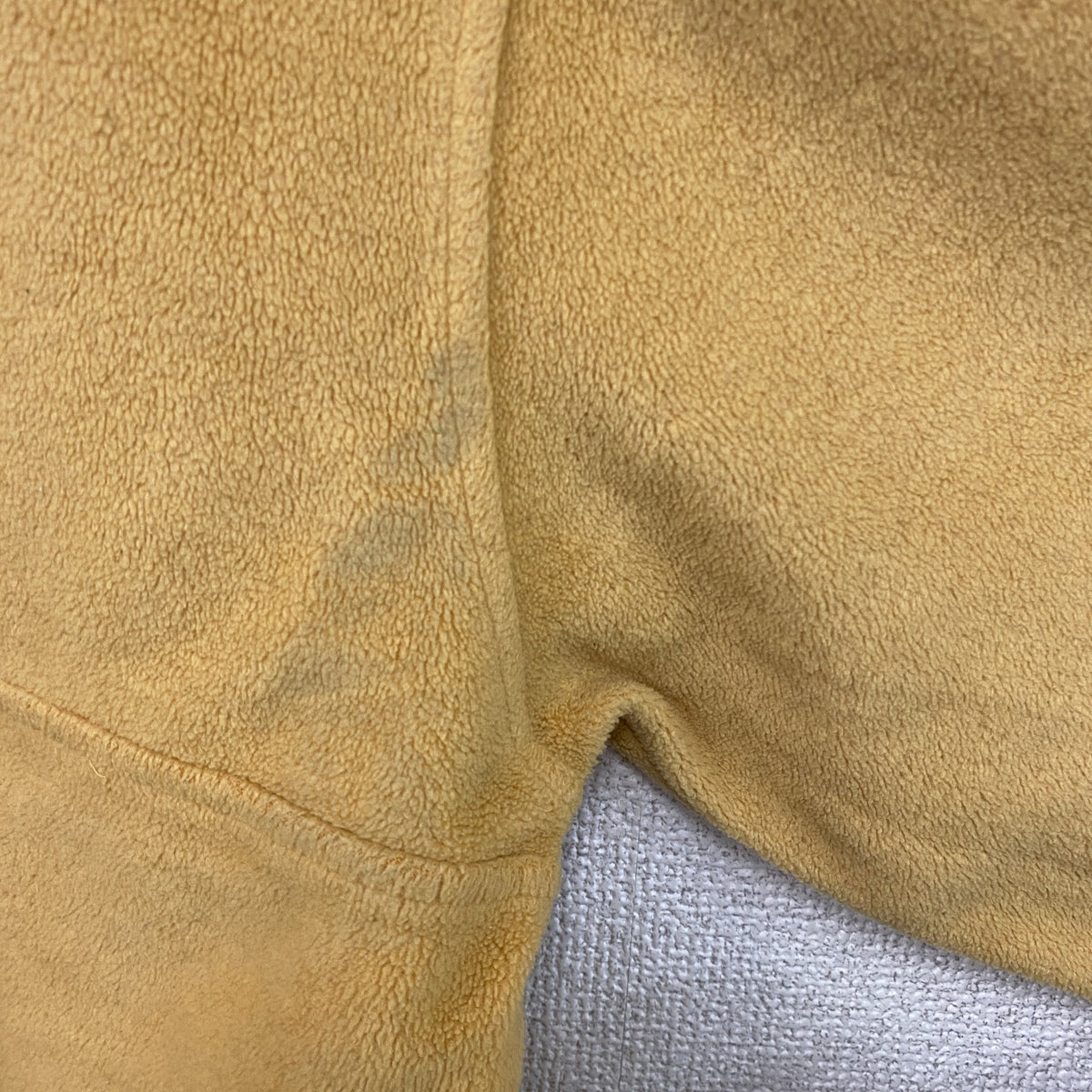 90s　OLD UNIQLO　オールドユニクロ　シンチラスナップTタイプ　ハーフジップフリースジャケット/ボアジャケット　イエロー　Lサイズ　　ヴィンテージ　古着