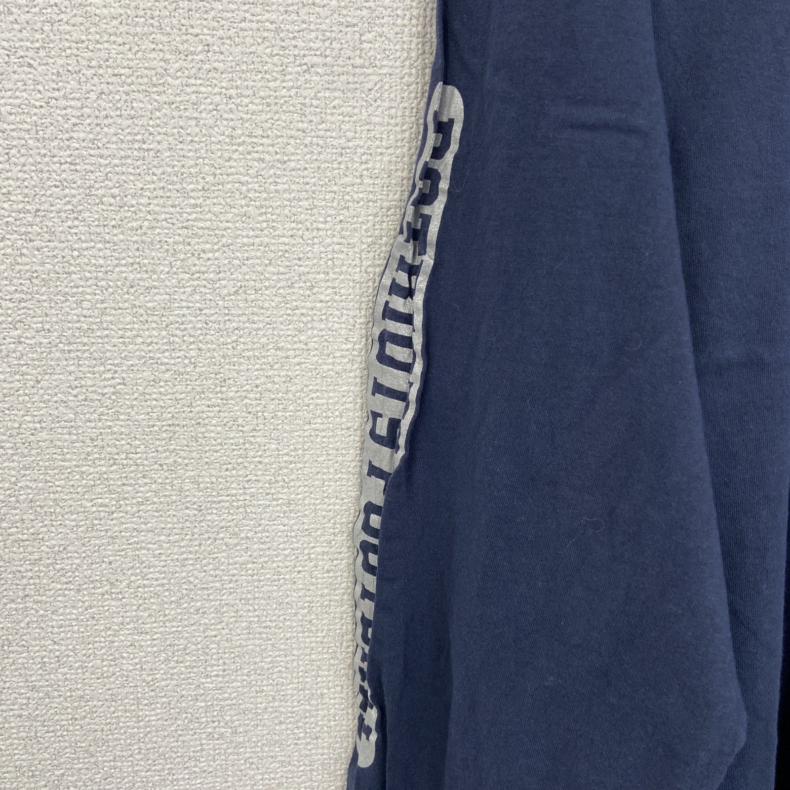 NFL　長袖プリントTシャツ　ニューイングランドペイトリオッツ　フットボール　紺　ネイビー　2XLサイズ　古着