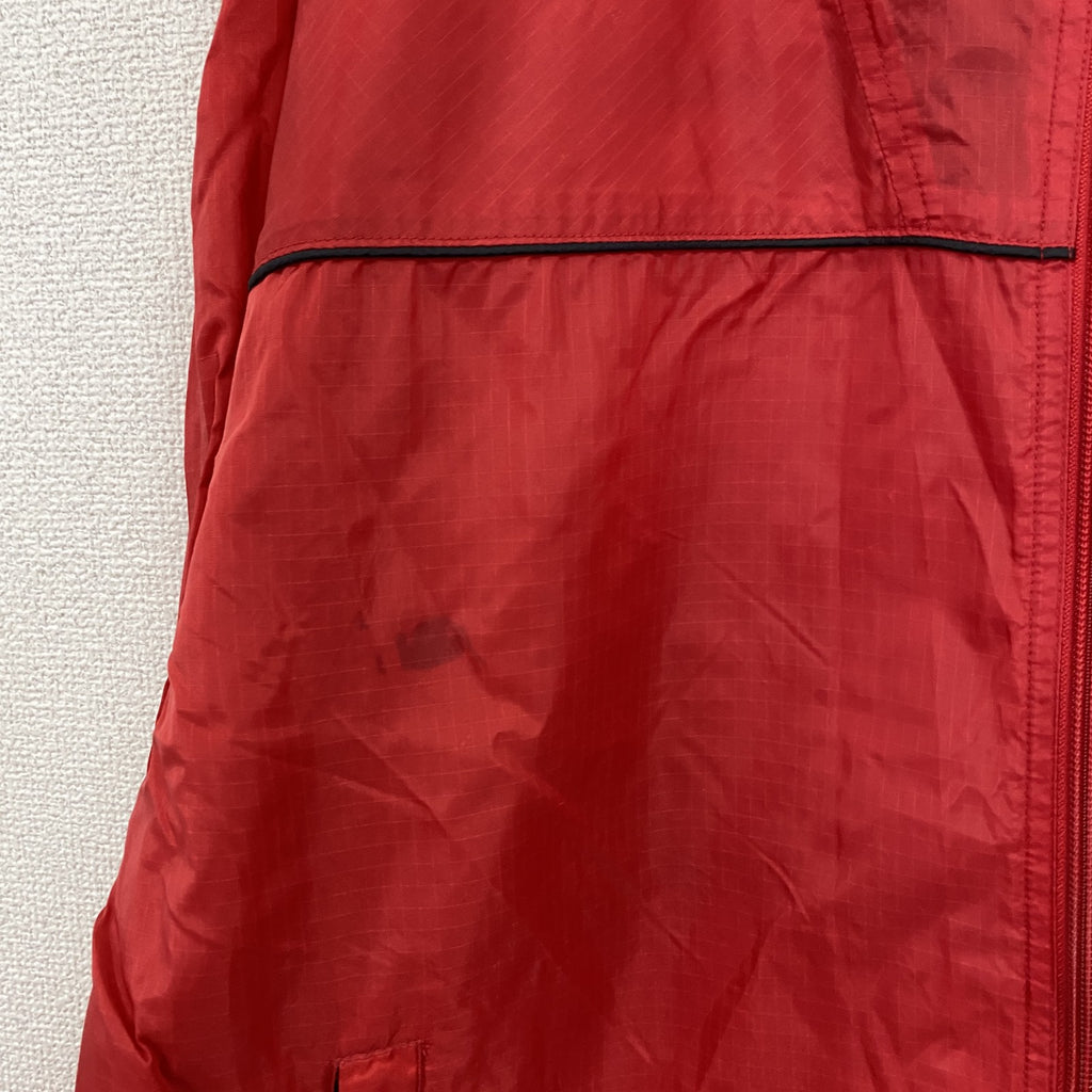 Reebok　リーボック　フルジップナイロンジャケット　赤　レッド　Lサイズ　古着