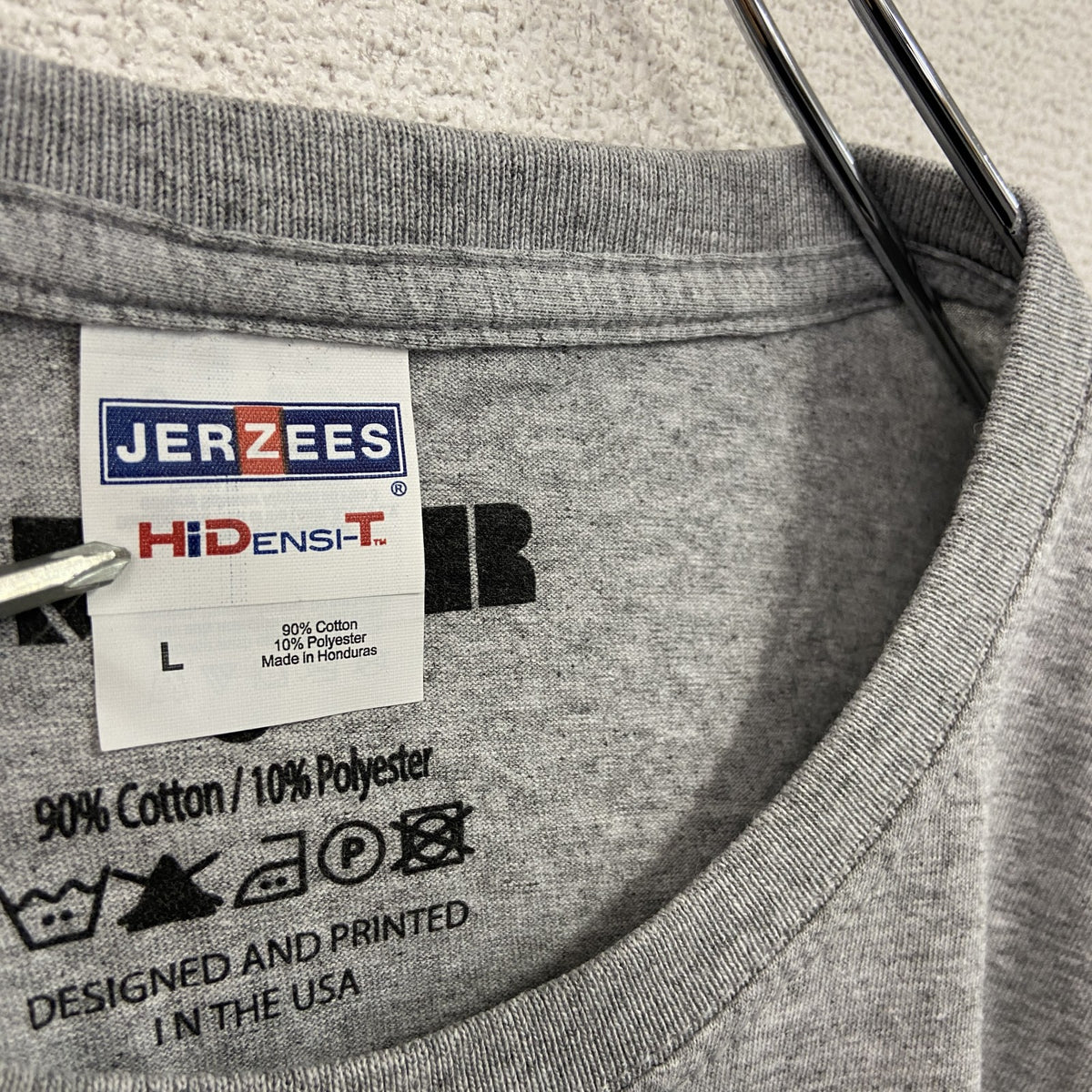 JERZEES　ジャージーズ　SMMR　赤ちゃん　半袖プリントTシャツ　灰色　グレー　Lサイズ　古着