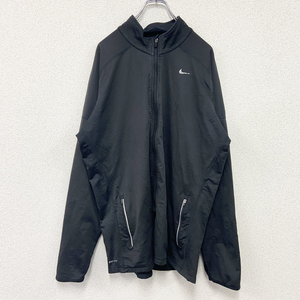 NIKE　ナイキ　トラックジャケット/ジャージ　黒　ブラック　XLサイズ　古着