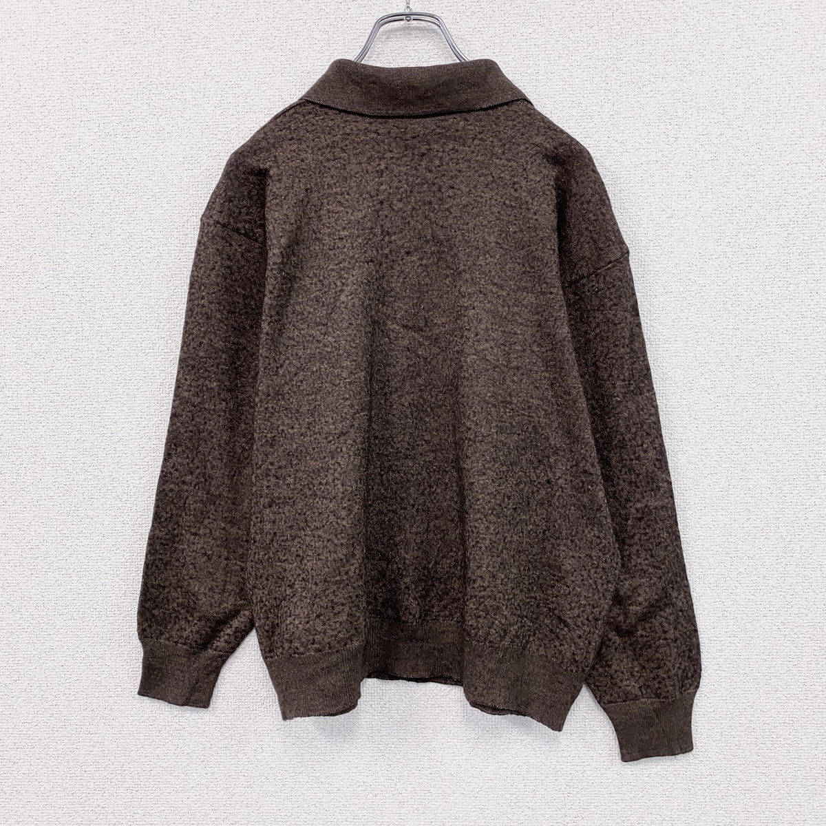 90s～　Robe di Kappa　カッパ　ニットポロセーター　ヴィンテージ　茶色　ブラウン　　古着