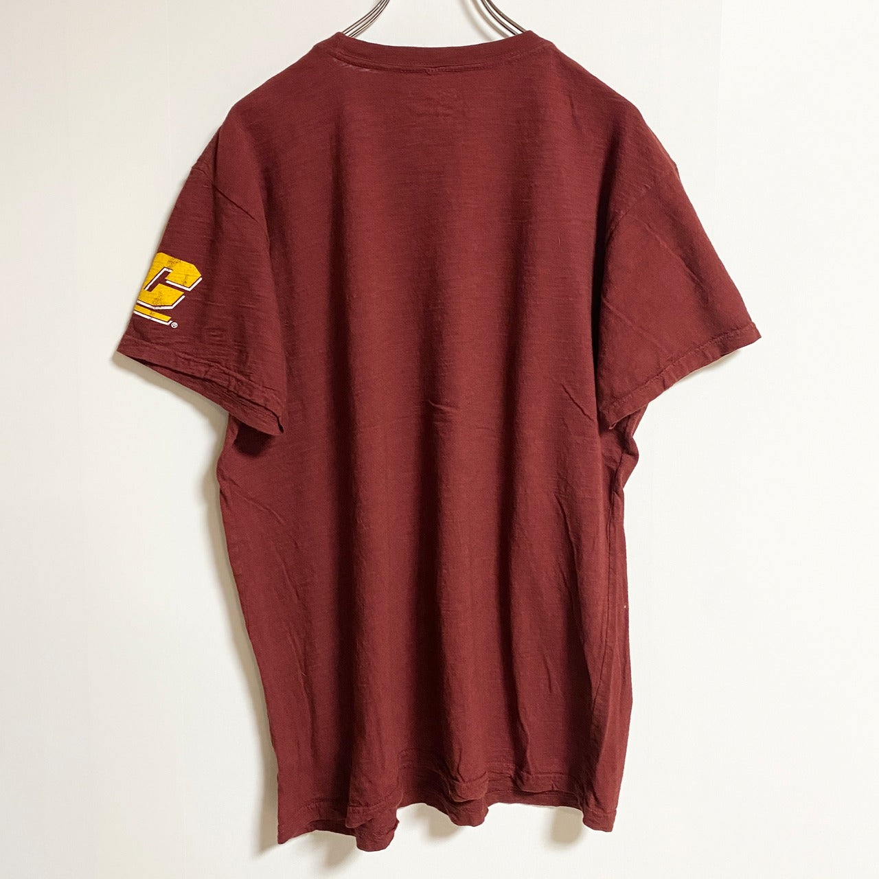 古着 used　RETRO BRAND　半袖プリントTシャツ　CENTRAL MICHIGAN　クルーネック　Lサイズ