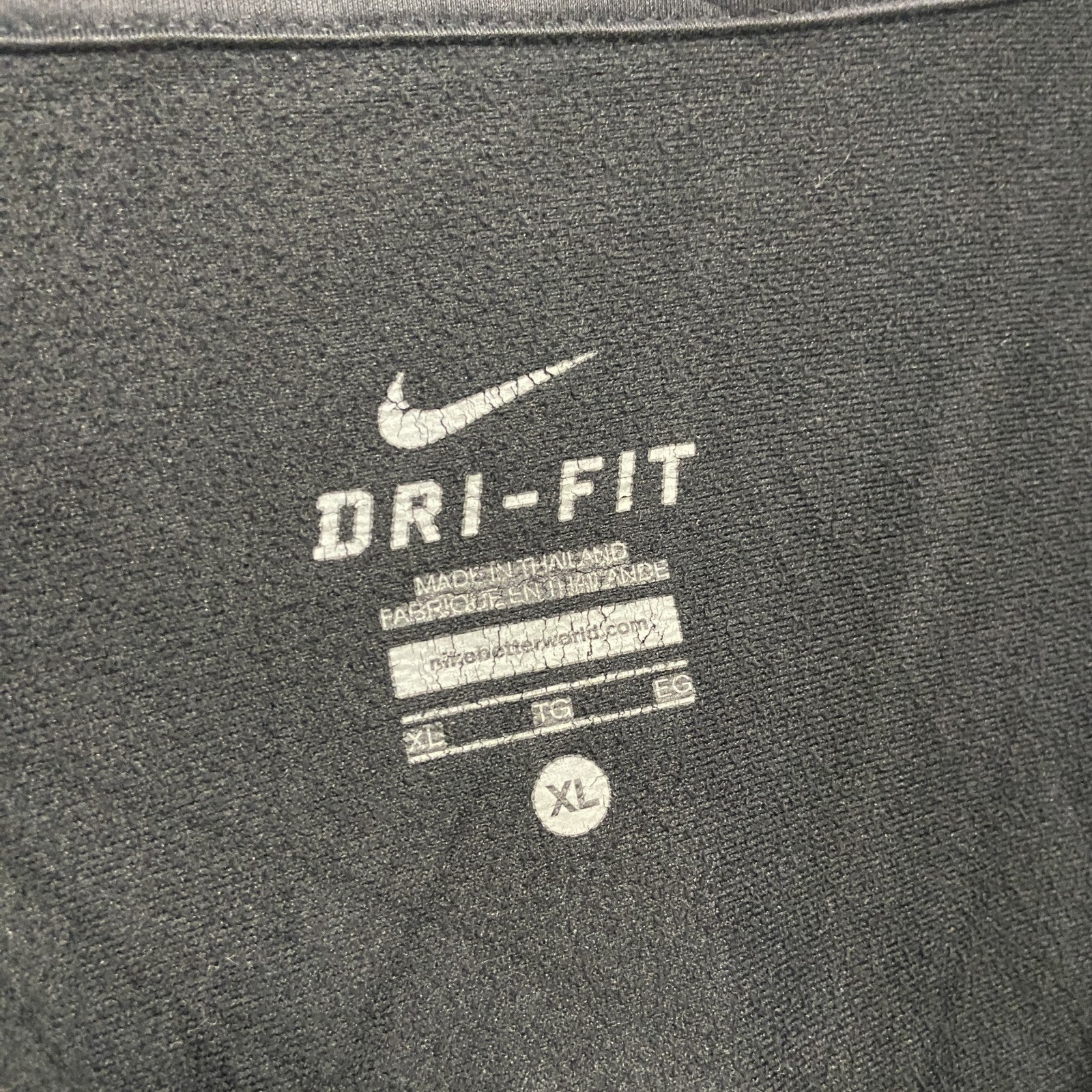 NIKE　ナイキ　トラックジャケット/ジャージ　黒　ブラック　XLサイズ　古着