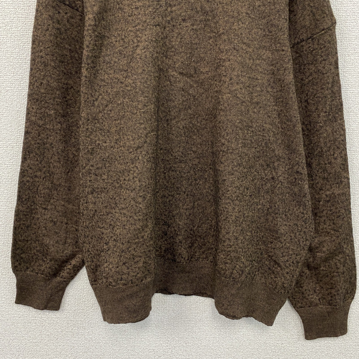 90s～　Robe di Kappa　カッパ　ニットポロセーター　ヴィンテージ　茶色　ブラウン　　古着