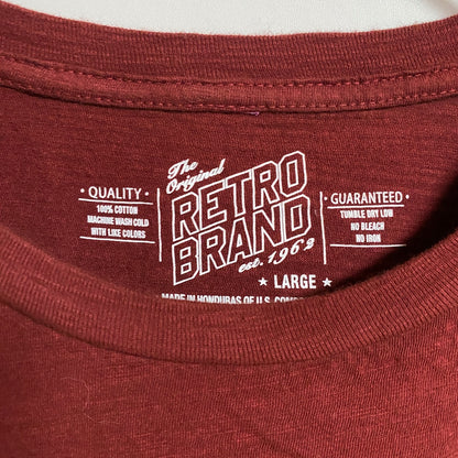 古着 used　RETRO BRAND　半袖プリントTシャツ　CENTRAL MICHIGAN　クルーネック　Lサイズ