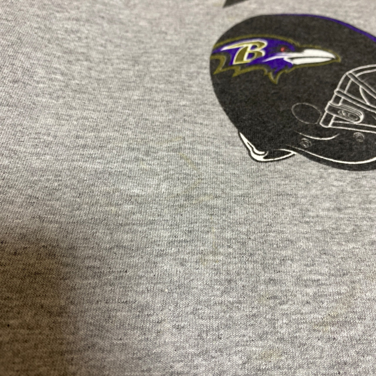 古着 used　TRUE FUN　NFL　SUPER BOWL　半袖プリントTシャツ　アメフト　スポーツ　グレー　XLサイズ