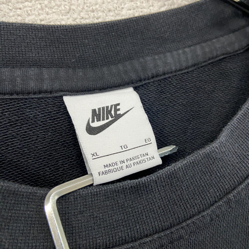 NIKE　ナイキ　JUST DO IT　スウェット/トレーナー　スウッシュ　黒　ブラック　XLサイズ　古着