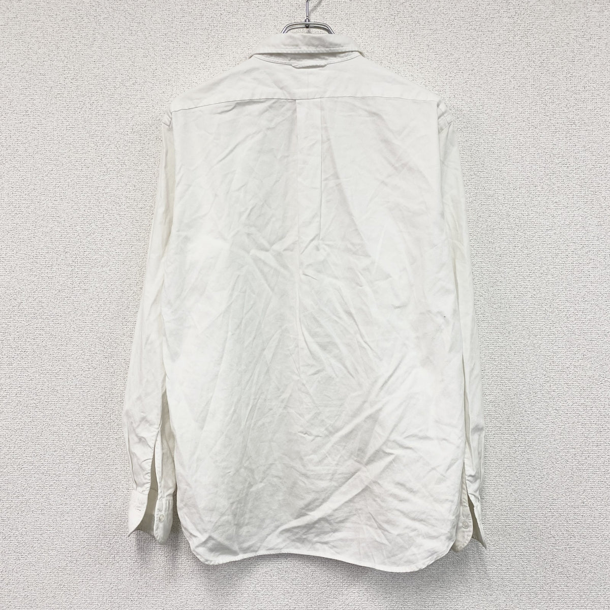 DRESSTERIOR　ドレステリア　長袖ボタンダウンシャツ　白　ホワイト　Lサイズ　古着