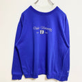 colosseum　DUKE　デューク大学　長袖カレッジ刺繍スウェット　トレーナー　二重襟　青　ブルー　秋冬服　Mサイズ　古着