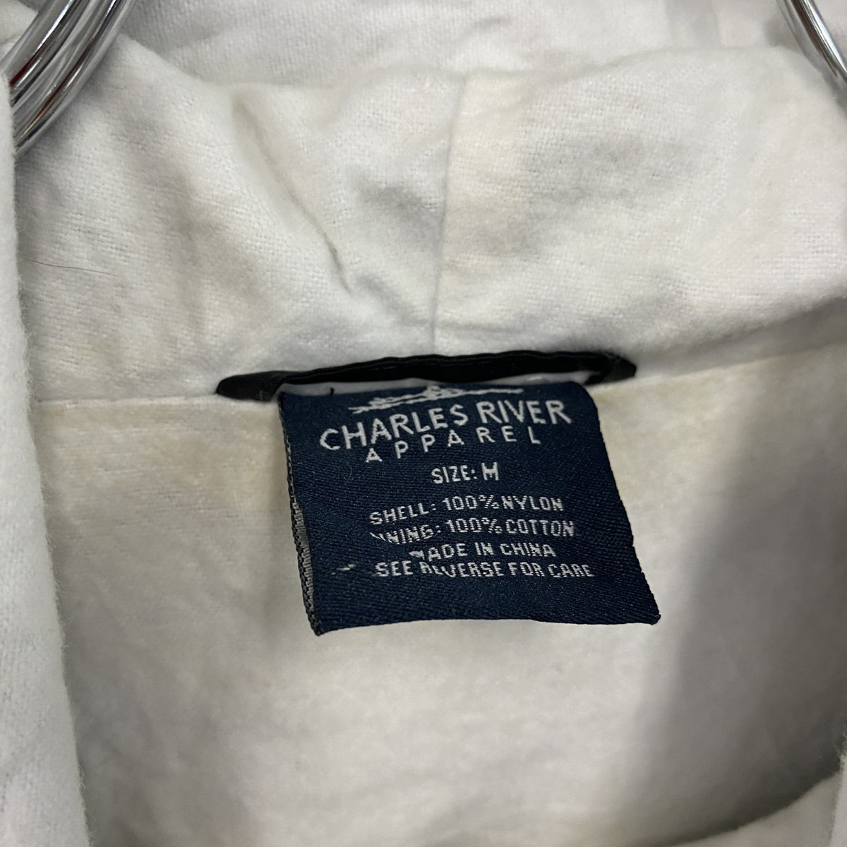 CHARLES RIVER　チャールズリバー　ハーフジップナイロンジャケット　黒　ブラック　Mサイズ ウインドブレーカー ナイロンアウター メンズ 古着