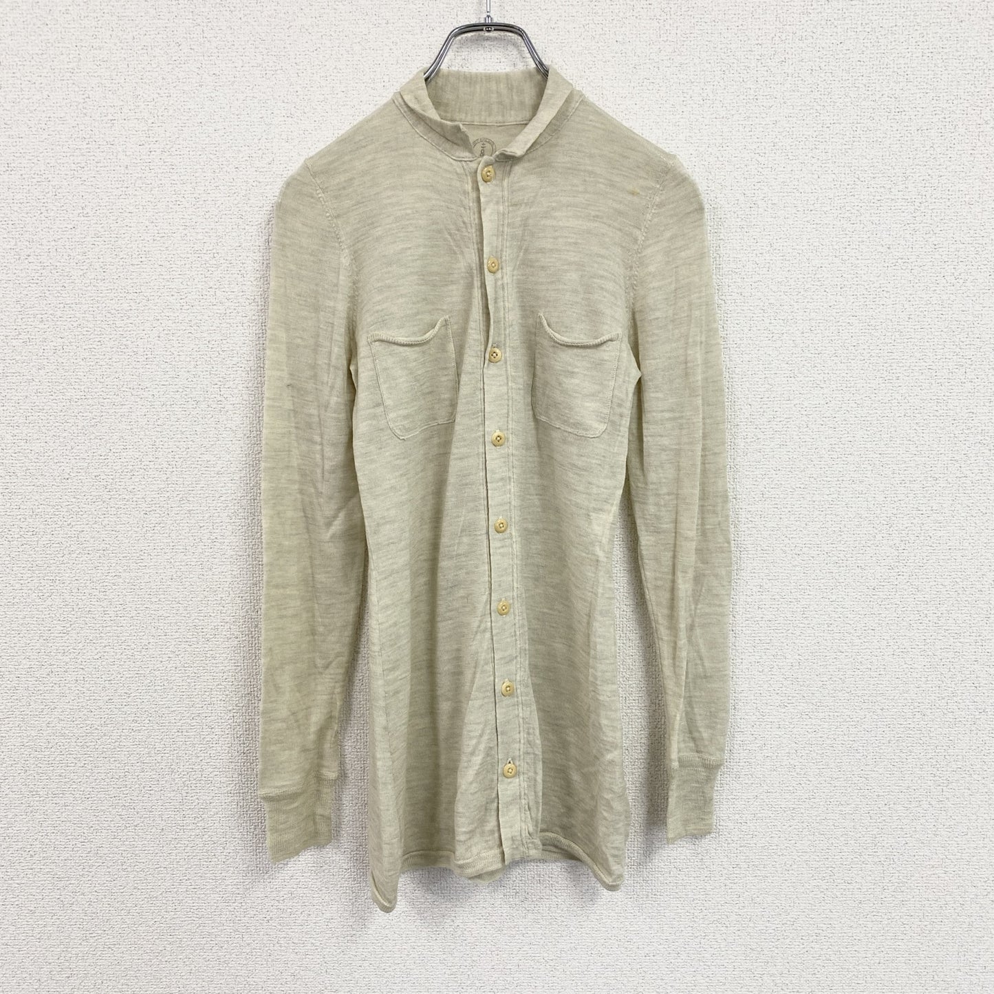 45RPM　45アールピーエム　ポロニットセーター　ベージュ　1サイズ　