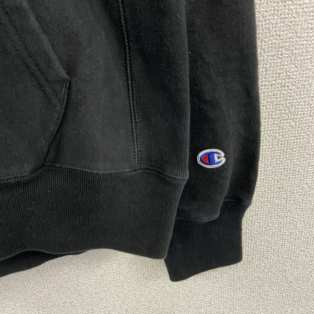 Champion　チャンピオン　リバースウィーブ　スウェットパーカー/フーディー　黒　ブラック　Lサイズ トレーナー スウェットトップス フード付き 古着