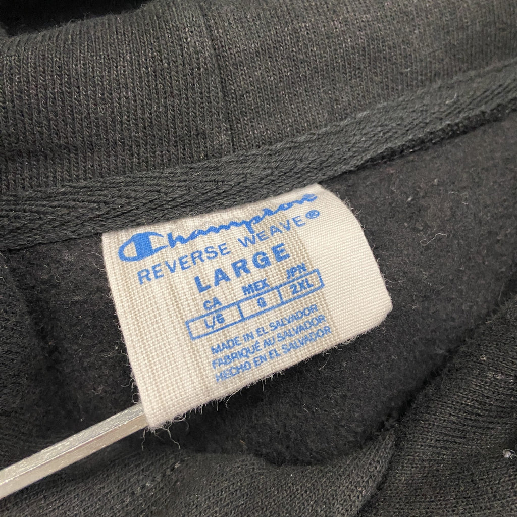 Champion　チャンピオン　リバースウィーブ　スウェットパーカー/フーディー　黒　ブラック　Lサイズ トレーナー スウェットトップス フード付き 古着