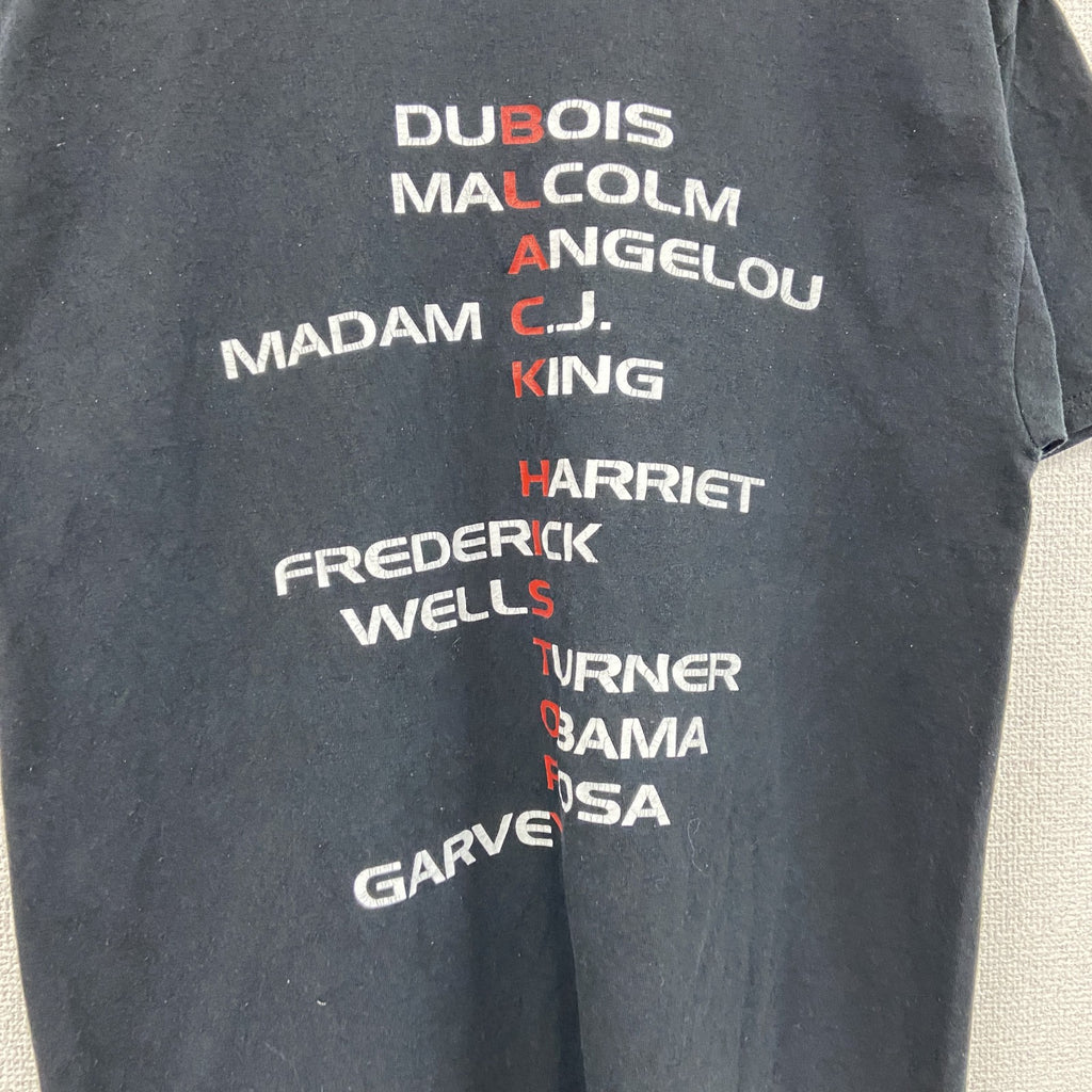JERZEES　ジャージーズ　オバマ　半袖Tシャツ　偉人　BLACK HISTORY　黒　ブラック　Mサイズ　古着