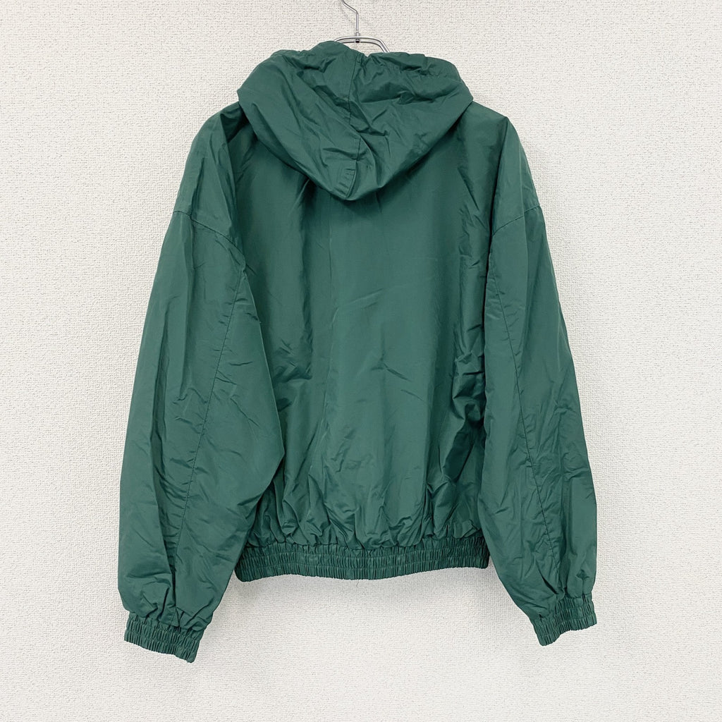 DUTCH HARBOR GEAR　フルジップナイロンジャケット　緑　グリーン　Mサイズ ウインドブレーカー ナイロンアウター メンズ 古着