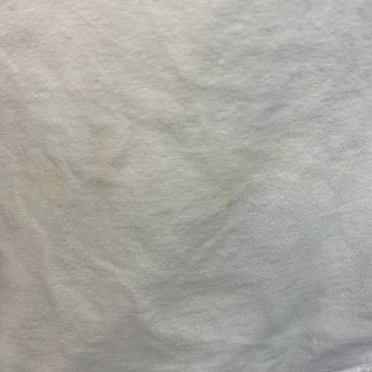 B&C　半袖ビッグプリントTシャツ　モナコ　街並み　クルーネック　白　ホワイト　ビッグシルエット　2XLサイズ　古着