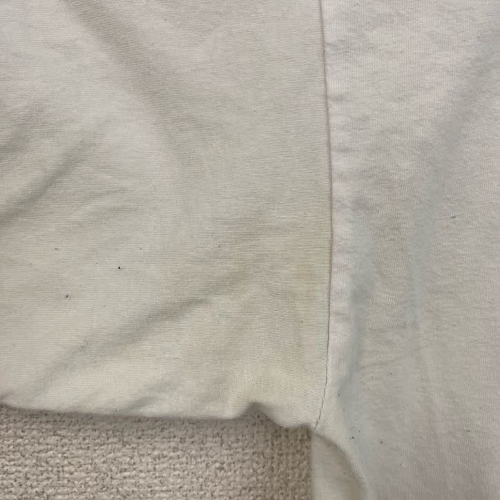 B&C　半袖ビッグプリントTシャツ　モナコ　街並み　クルーネック　白　ホワイト　ビッグシルエット　2XLサイズ　古着