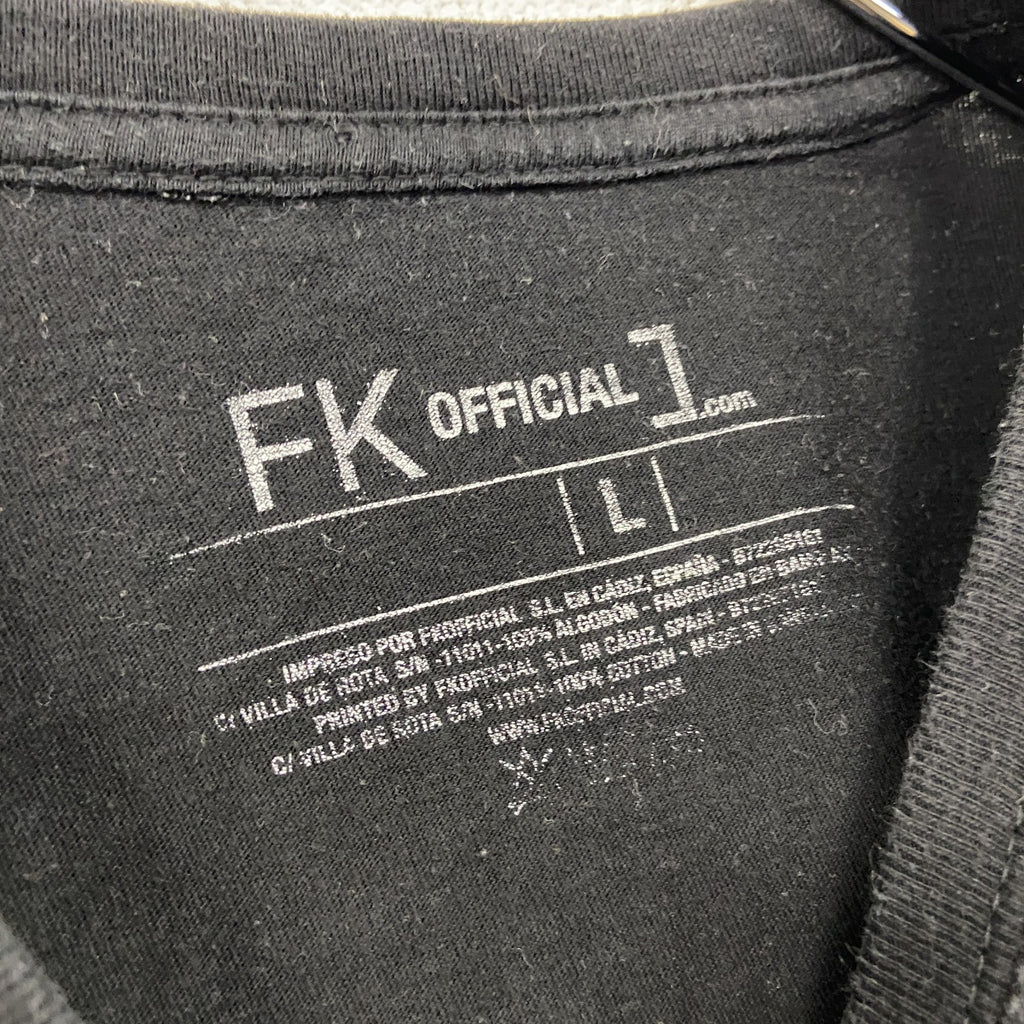 FK Official　ジャック・スケリントン　ナイトメア　Disney　ディズニー　半袖Tシャツ　黒　ブラック　Lサイズ　古着
