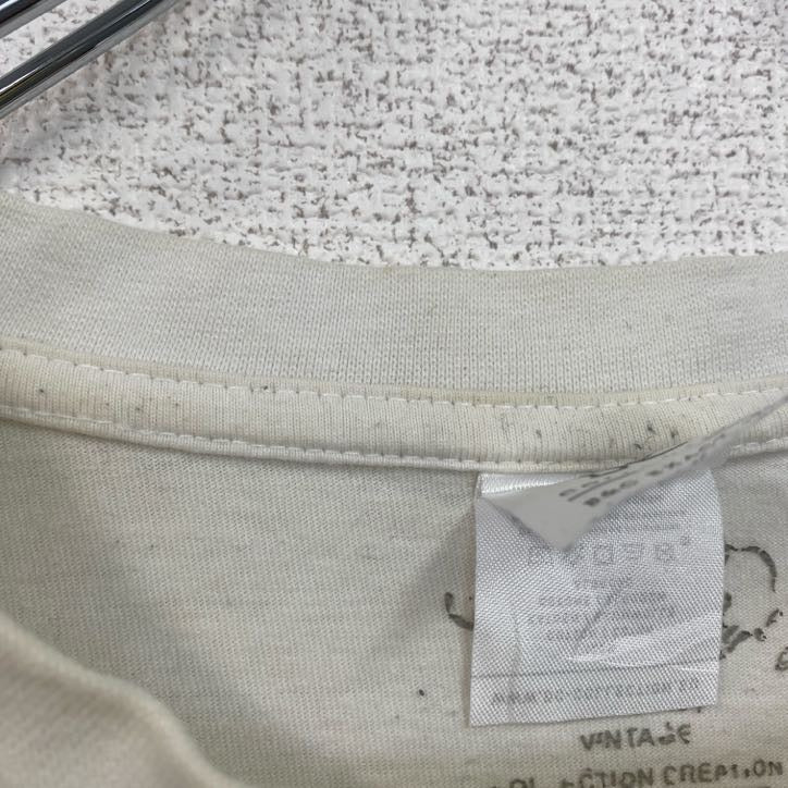 B&C　半袖ビッグプリントTシャツ　モナコ　街並み　クルーネック　白　ホワイト　ビッグシルエット　2XLサイズ　古着