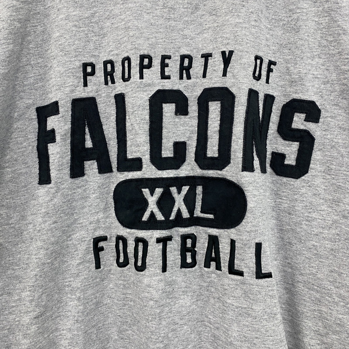 リーボック　Reebok　半袖プリントTシャツ　NFL　ファルコンズ　灰色　ライトグレー　Lサイズ　古着