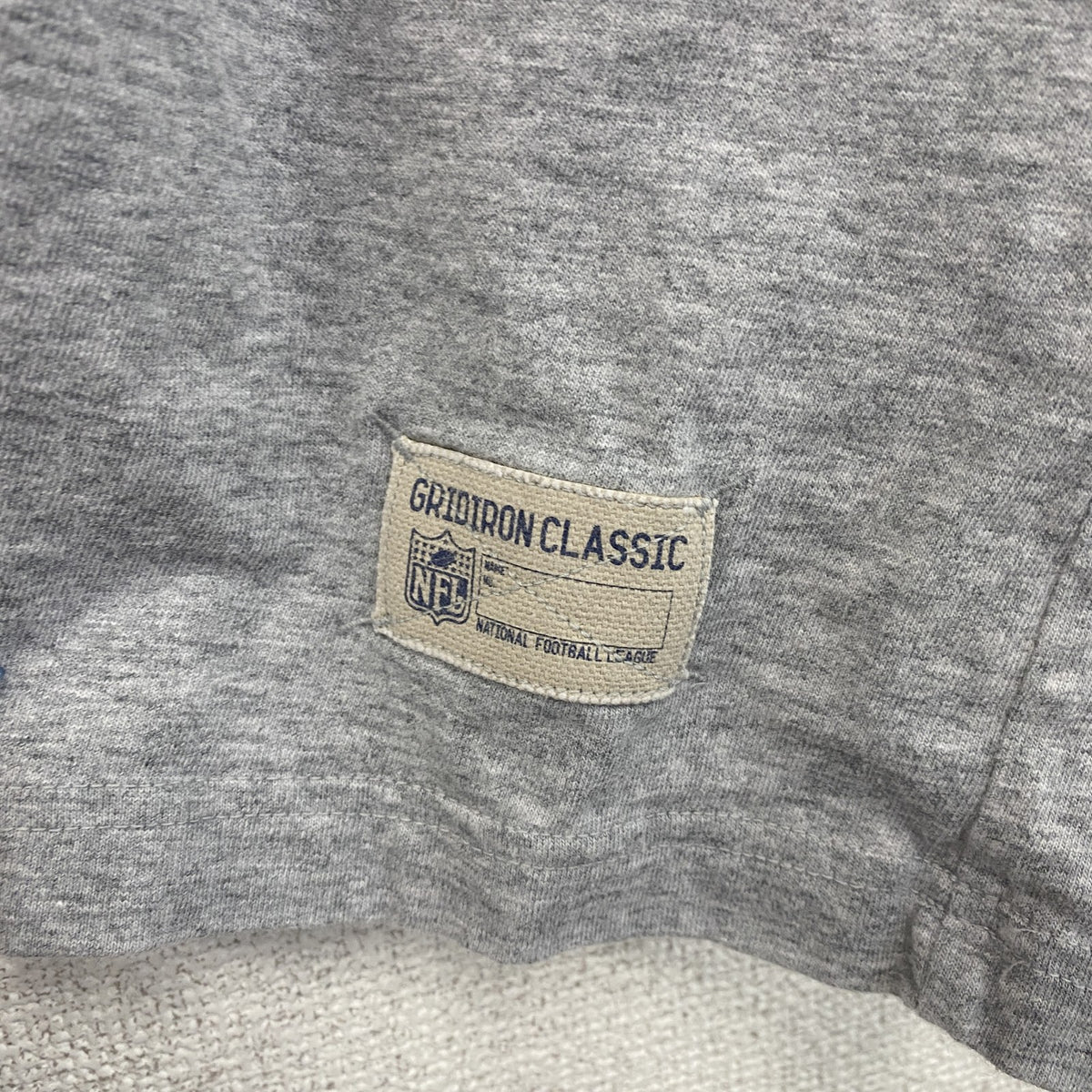 リーボック　Reebok　半袖プリントTシャツ　NFL　ファルコンズ　灰色　ライトグレー　Lサイズ　古着