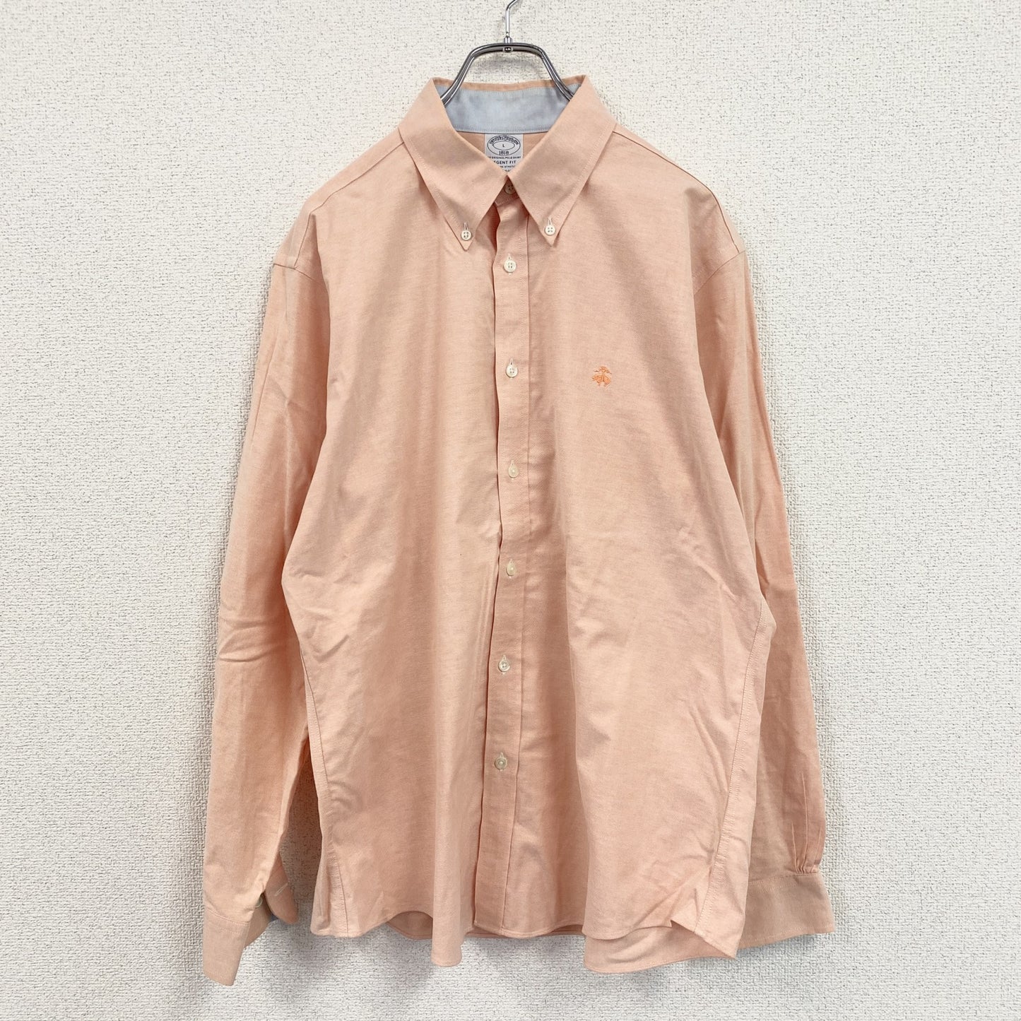 Brooks Brothers　ブルックスブラザーズ　長袖シャツ　ボタンダウンシャツ　ピンク　Lサイズ