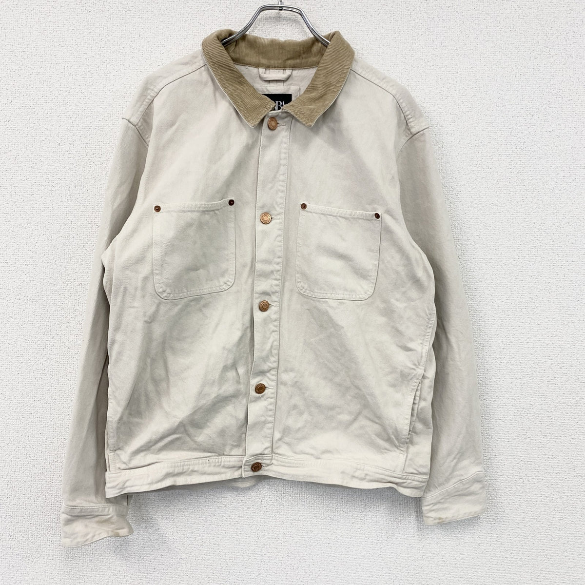 ZARA　ザラ　デニムジャケット/Gジャン　アイボリー　Mサイズ　古着