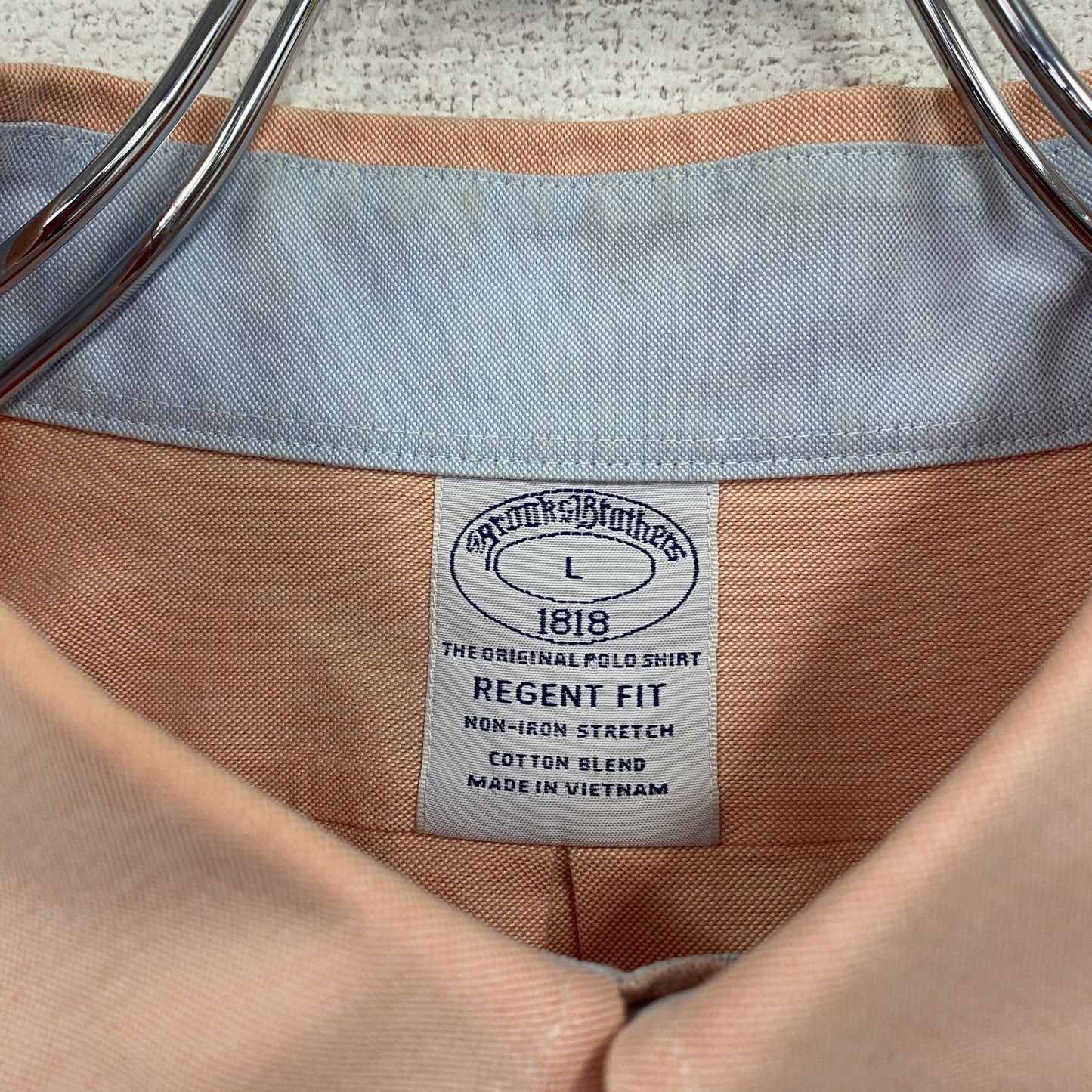 Brooks Brothers　ブルックスブラザーズ　長袖シャツ　ボタンダウンシャツ　ピンク　Lサイズ