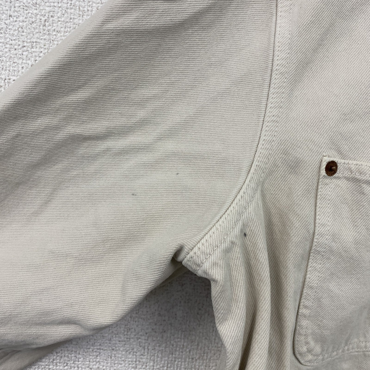 ZARA　ザラ　デニムジャケット/Gジャン　アイボリー　Mサイズ　古着